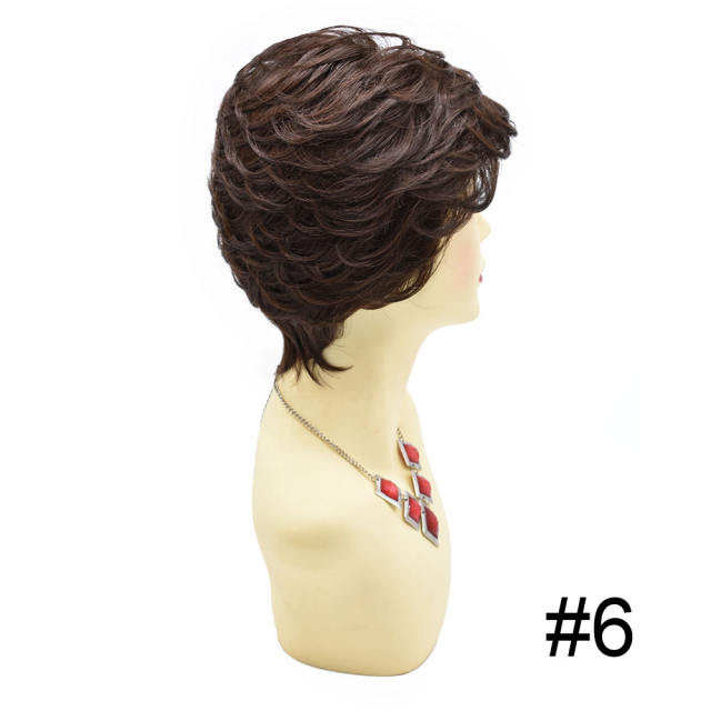 Black Short Classic Full Wigs Layered for Women Natural Looking Heat Resistant Replacement Wig For Women Breathable and Comfortable. Women's Hair