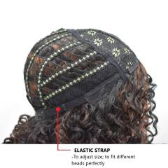 LyricalHair Lace Front Wig Afro-American Curly Hairpiece Top Quality Synthetic Full Cap Hair System Natural Hairline