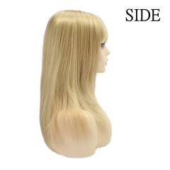 LyricalHair Fashionable Long Mono Top Wig Handtied Top Quality Synthetic Women Brown Blonde Full Cap Wig For Women