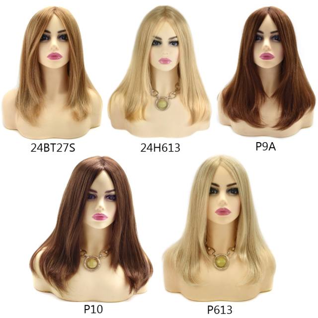 LyricalHair Heat Resistant Synthetic Monofilament Wigs For Women Natural Looking Mono Top Wigs Breathable Wefted Back Shoulder Length Full Cap Fiber Wigs