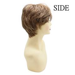 LyricalHair Fashionable Synthetic Monofilament Short Wigs for Women Multi-Layered Mono Ladies Wigs Handtied Heat Resistant Light Blonde Full Cap Wig