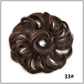 LyricalHair Add-On Deal Messy Hair Up Do Bun Curly Chignon With Elastic Scrunchie Wrap With 1 Box 3D Faux Mink Eyelashes