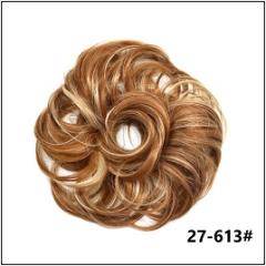 LyricalHair Synthetic Messy Hair Up Do Bun Extension With Elastic Scrunchie Wrap Around Hair Ponytail Hairpiece For Women