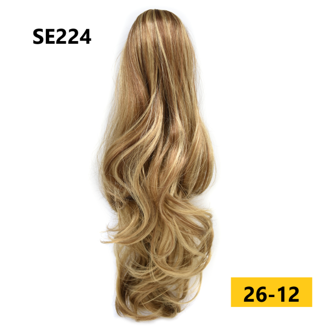 Long Wavy Chic Claw Jaw Clip Ponytail Flirty-Layered Texture Pony 22" Hair Extension SE224