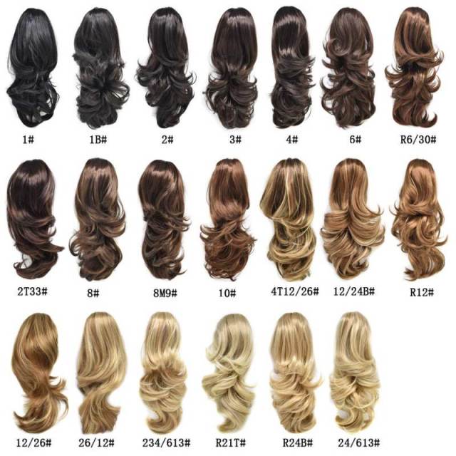 LyricalHair Add-On Deal Synthetic Ponytail Extension Claw Clip On Hair Wavy Style Double Use 14 inches Long With1 Box 3D Faux Mink Eyelashes