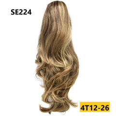 Long Wavy Chic Claw Jaw Clip Ponytail Flirty-Layered Texture Pony 22" Hair Extension SE224