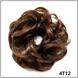 LyricalHair Add-On Deal Messy Hair Up Do Bun Curly Chignon With Elastic Scrunchie Wrap With 1 Box 3D Faux Mink Eyelashes