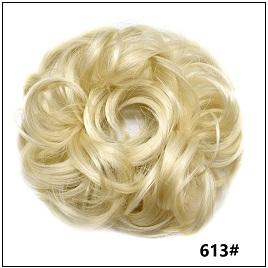 LyricalHair Synthetic Messy Hair Up Do Bun Extension With Elastic Scrunchie Wrap Around Hair Ponytail Hairpiece For Women