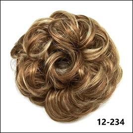 LyricalHair Add-On Deal Messy Hair Up Do Bun Curly Chignon With Elastic Scrunchie Wrap With 1 Box 3D Faux Mink Eyelashes