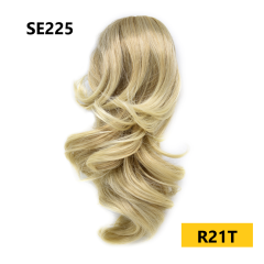 LyricalHair Wavy Chic Claw Jaw Clip Synthetic Ponytail Flirty-Layered Texture Pony 14" Hair Extension SE225