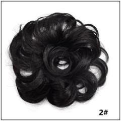 LyricalHair Synthetic Messy Hair Up Do Bun Extension With Elastic Scrunchie Wrap Around Hair Ponytail Hairpiece For Women