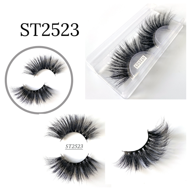 LyricalHair False Eyelashes Natural Faux Mink Strip 3D, strong natural eyelashes, High Quality, Soft and comfortable to use.