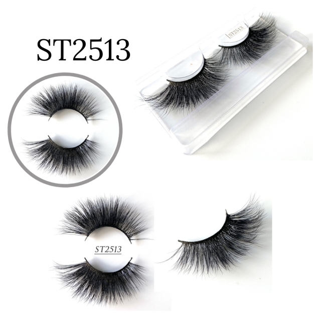 LyricalHair False Eyelashes Natural Faux Mink Strip 3D, strong natural eyelashes, High Quality, Soft and comfortable to use.