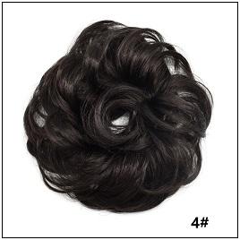 LyricalHair Add-On Deal Messy Hair Up Do Bun Curly Chignon With Elastic Scrunchie Wrap With 1 Box 3D Faux Mink Eyelashes