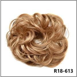 LyricalHair Add-On Deal Messy Hair Up Do Bun Curly Chignon With Elastic Scrunchie Wrap With 1 Box 3D Faux Mink Eyelashes