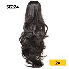 Long Wavy Chic Claw Jaw Clip Ponytail Flirty-Layered Texture Pony 22" Hair Extension SE224