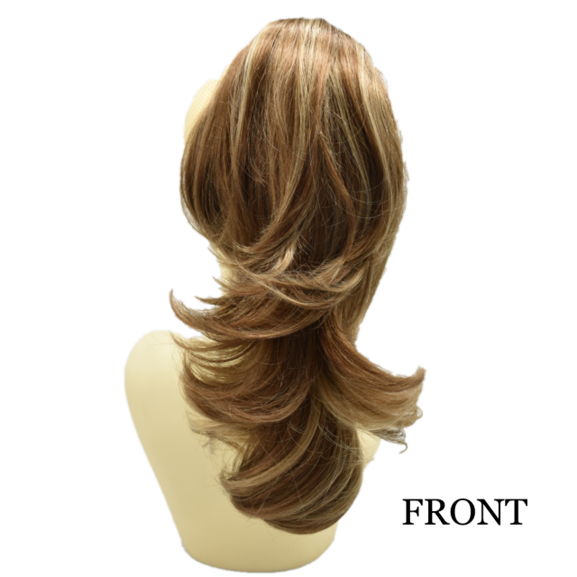 LyricalHair Wavy Chic Claw Jaw Clip Synthetic Ponytail Flirty-Layered Texture Pony 14" Hair Extension SE225