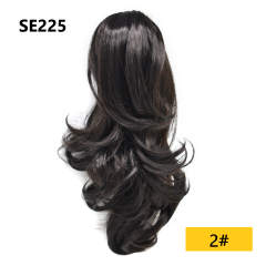 LyricalHair Wavy Chic Claw Jaw Clip Synthetic Ponytail Flirty-Layered Texture Pony 14" Hair Extension SE225