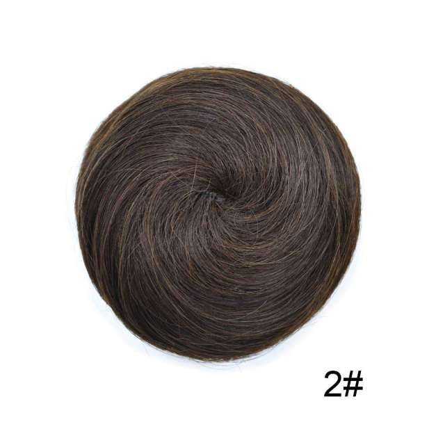 LyricalHair Ladies Human Hair Classic Up Do Bun, Drawstring Elastic Scrunchie Chignon Hair Extension,Add-On Deal With 1 Box 3D Lashes