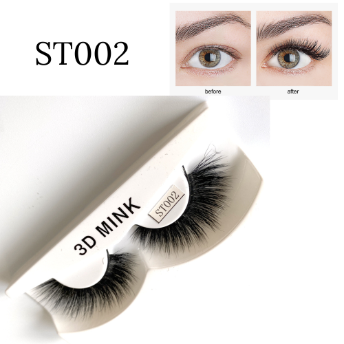 LyricalHair False Eyelashes Natural Faux Mink Strip 3D, strong natural eyelashes, High Quality, Soft and comfortable to use.