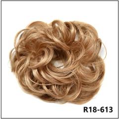 LyricalHair Synthetic Messy Hair Up Do Bun Extension With Elastic Scrunchie Wrap Around Hair Ponytail Hairpiece For Women