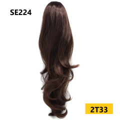 Long Wavy Chic Claw Jaw Clip Ponytail Flirty-Layered Texture Pony 22" Hair Extension SE224