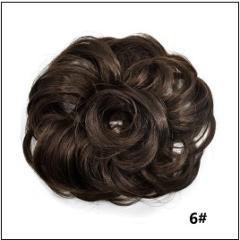 LyricalHair Add-On Deal Messy Hair Up Do Bun Curly Chignon With Elastic Scrunchie Wrap With 1 Box 3D Faux Mink Eyelashes