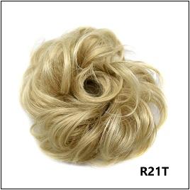 LyricalHair Synthetic Messy Hair Up Do Bun Extension With Elastic Scrunchie Wrap Around Hair Ponytail Hairpiece For Women