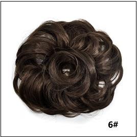 LyricalHair Synthetic Messy Hair Up Do Bun Extension With Elastic Scrunchie Wrap Around Hair Ponytail Hairpiece For Women