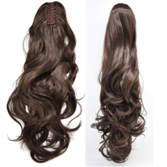 LyricalHair Wavy Chic Claw Jaw Clip Synthetic Ponytail Flirty-Layered Texture Pony 14" Hair Extension SE225