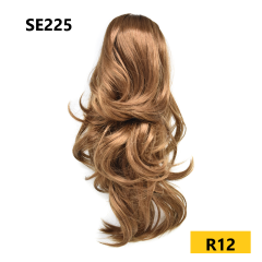 LyricalHair Wavy Chic Claw Jaw Clip Synthetic Ponytail Flirty-Layered Texture Pony 14" Hair Extension SE225