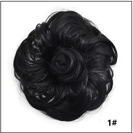 LyricalHair Synthetic Messy Hair Up Do Bun Extension With Elastic Scrunchie Wrap Around Hair Ponytail Hairpiece For Women