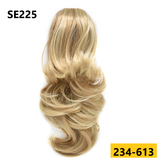 LyricalHair Wavy Chic Claw Jaw Clip Synthetic Ponytail Flirty-Layered Texture Pony 14" Hair Extension SE225