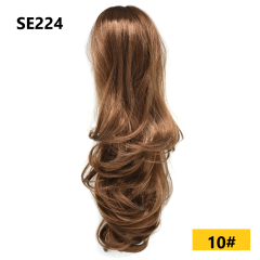 LyricalHair Add-On Deal Synthetic Ponytail Extension Claw Clip On Hair Wavy Style Double Use 22 inches Long With1 Box 3D Faux Mink Eyelashes