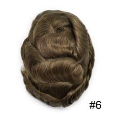 LyricalHair Mens Toupee Full Swiss Lace Men Hairpieces Invisible Swiss Lace Front Hair Pieces Natural hairline For Men Slight Wave Human Hair Replacement System For Sale