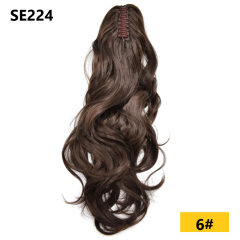 LyricalHair Add-On Deal Synthetic Ponytail Extension Claw Clip On Hair Wavy Style Double Use 22 inches Long With1 Box 3D Faux Mink Eyelashes