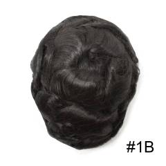 LYRICAL HAIR Durable Icon Fine Welded Mono Men's Toupee T-17 Natural Lace Front Invisible Knot Hairpiece 32mm Slight Wave Indian Hairpiece