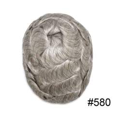 LyricalHair  Best Selling in North America French Lace Human Hair Mens Hair System Swiss Lace Front Natural Hairline Poly Coating At Sides And Back Reforced Mens Toupee Slight Wave Mens Human Hairpieces
