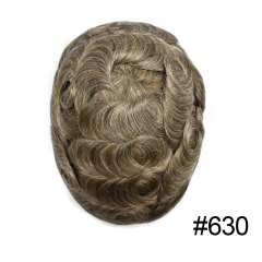 LyricalHair  Best Selling in North America French Lace Human Hair Mens Hair System Swiss Lace Front Natural Hairline Poly Coating At Sides And Back Reforced Mens Toupee Slight Wave Mens Human Hairpieces