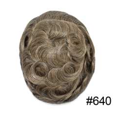 LyricalHair  Best Selling in North America French Lace Human Hair Mens Hair System Swiss Lace Front Natural Hairline Poly Coating At Sides And Back Reforced Mens Toupee Slight Wave Mens Human Hairpieces