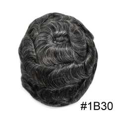 LyricalHair Men Toupee 0.12mm Thickness Skin Hair Systems Split Knotted Thin Skin Men's Toupee Best Selling in North America Comfortable and Durable Cut-Away Men's Hairpieces From USA