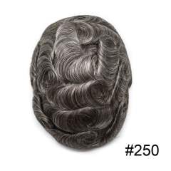 LyricalHair Men Toupee 0.12mm Thickness Skin Hair Systems Split Knotted Thin Skin Men's Toupee Best Selling in North America Comfortable and Durable Cut-Away Men's Hairpieces From USA