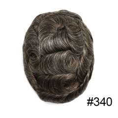 LyricalHair Men Toupee 0.12mm Thickness Skin Hair Systems Split Knotted Thin Skin Men's Toupee Best Selling in North America Comfortable and Durable Cut-Away Men's Hairpieces From USA