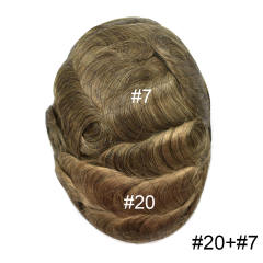 20# + 7#(1cm lace front hair color is 20#)
