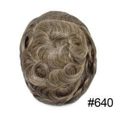 640# Light Brown with 40% Grey Hair