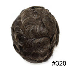 320# Dark Brown with 20% Synthetic Grey