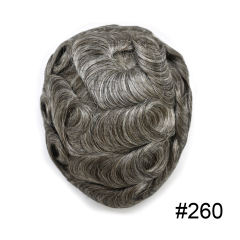 260# Darkest Brown with 60% Synthetic Grey Hair