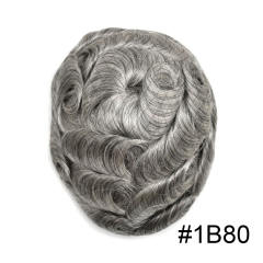 1B80% Off Black with 80% Synthetic Grey Hair