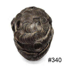 340# Dark Brown with 40% Synthetic Grey Hair