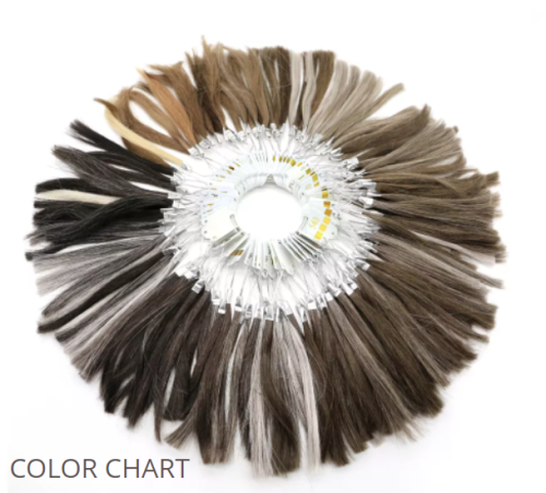 Lyrical hair  60/pack Hair Swatches for Testing Color Human Hair Swatch Testing Color Swatch Ring Hair Level Chart Hair Strand Test Color Rings Testing Fashion Colors Samples for Salon Hair Color Chart